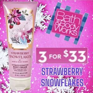 Strawberry Snowflakes Body Cream by Bath and Body Works